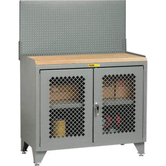 Little Giant - Stationary Workstations Type: Security Workstation Width (Inch): 36 - Americas Industrial Supply