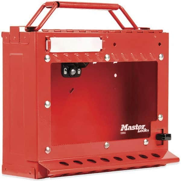 Master Lock - Group Lockout Boxes Portable or Wall Mount: Wall Mount Maximum Number of Padlocks: 15 - Americas Industrial Supply