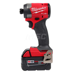 Cordless Impact Driver: 18V, 1/4″ Drive, 3,600 RPM 4 Speed, 2 Lithium-ion Battery Included, 48-59-1812 Charger