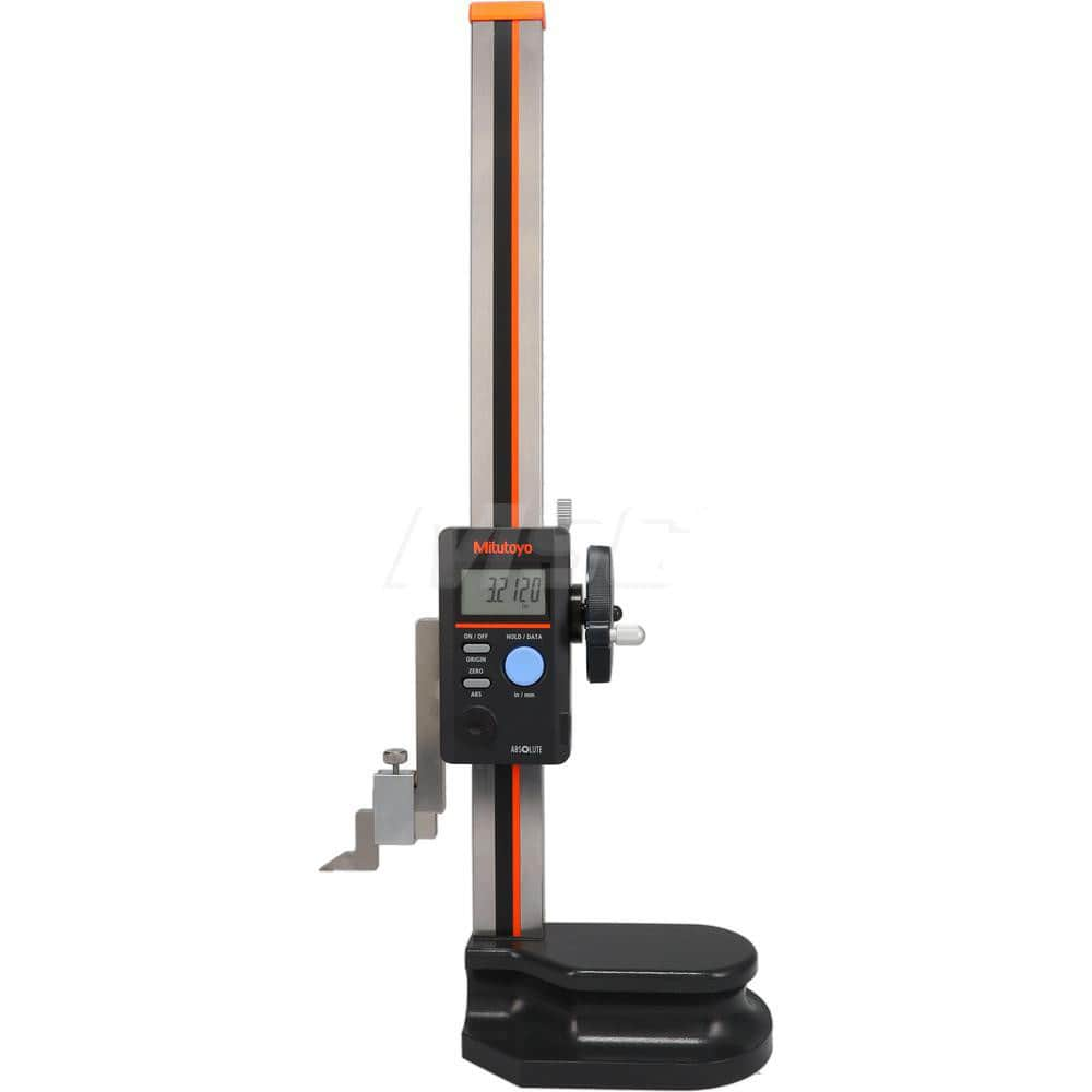 Electronic Height Gage: 18″ Max, 0.0005″ Resolution, 0.002000″ Accuracy