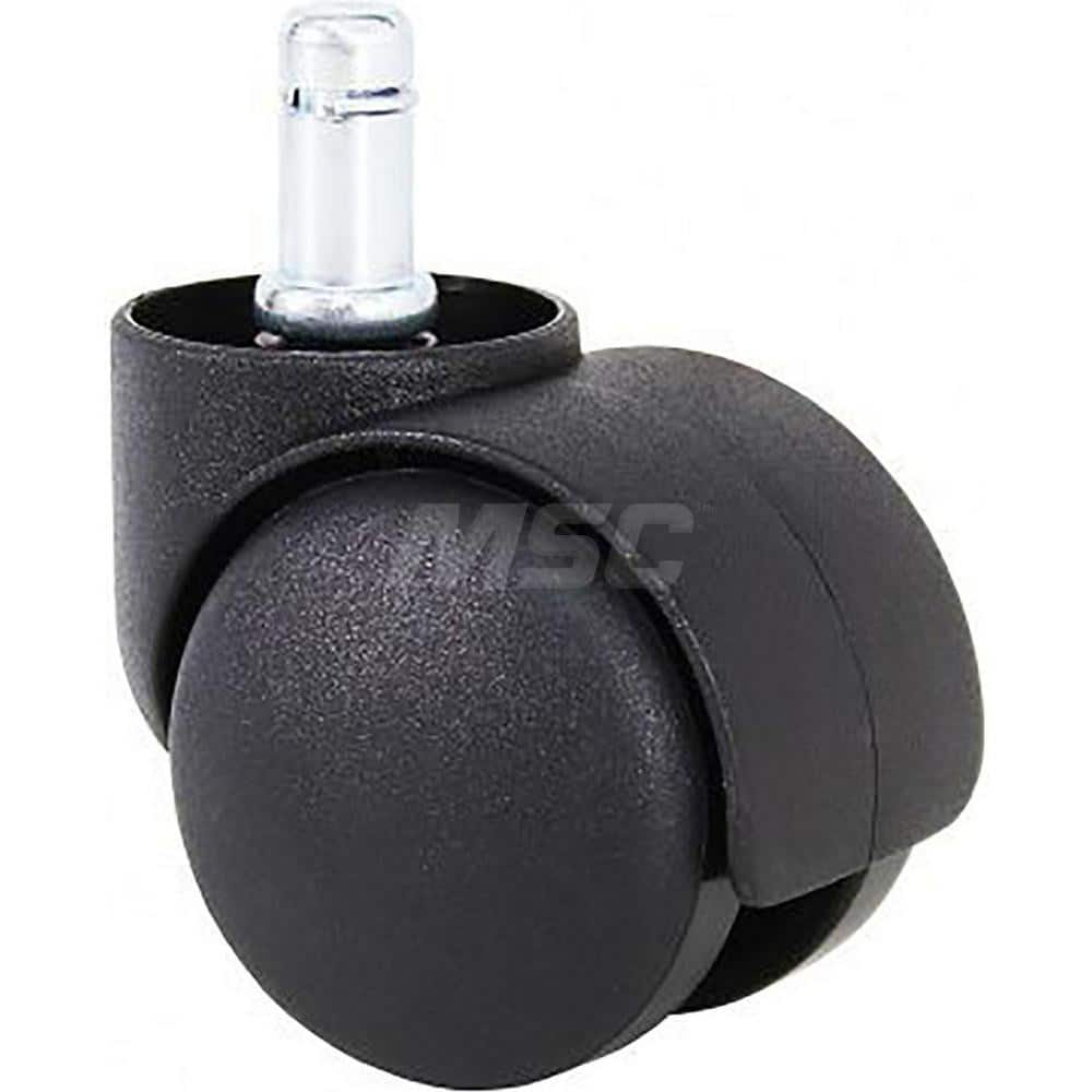 Cushions, Casters & Chair Accessories; Type: Braking Caster; Accessory Type: Braking Caster; For Use With: Chair; Color: Black; Number of Pieces: 5; Color: Black; Overall Height: 3.6000; Material: Plastic; Steel; Overall Width: 2; Number Of Pieces: 5; Min