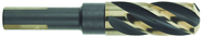3/4" Dia. - 1-7/8 Flute Length - 4-5/16" OAL - 1/2 3-Flat Shank-HSS-118° Point Angle-Black & Gold-Series 1458 - Reduced Shank Core Drill; - Americas Industrial Supply