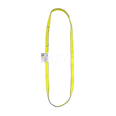 Endless Sling: 1″ Wide, 2' Long, 3,200 lb Vertical, 2,500 lb Choker, 6,400 lb Basket, Polyester Yellow