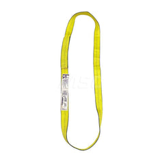 Endless Sling: 2″ Wide, 8' Long, 6,400 lb Vertical, 5,000 lb Choker, 12,800 lb Basket, Polyester Yellow