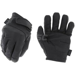 Cut & Puncture-Resistant Gloves: 2X-Large, ANSI Cut A7, ANSI Puncture 0, Cotton & Polyester Lined, Leather Black, 13″ OAL, Soft Textured Grip