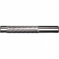 Precision Twist Drill - 1/4" Cut Diam, 1/4" Shank Diam, Carbide Double Cut Cylinder Burr with Pilot - Americas Industrial Supply
