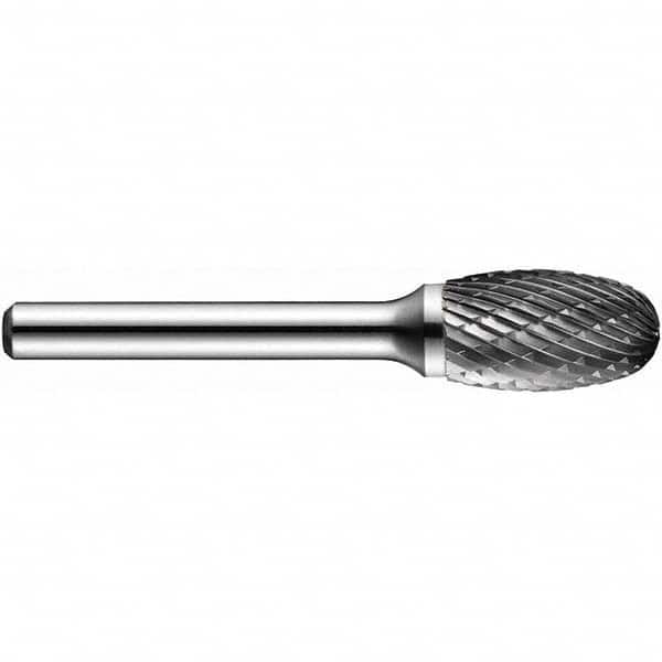 Precision Twist Drill - 3/16" Cut Diam, 1/4" Shank Diam, Carbide Double Cut Ball Burr - Americas Industrial Supply