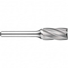 Precision Twist Drill - 1/2" Cut Diam, 1/4" Shank Diam, Carbide Aluma Cut Cylinder Burr with End Cut - Americas Industrial Supply