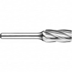 Precision Twist Drill - 1/4" Cut Diam, 1/4" Shank Diam, Carbide Aluma Cut Cylinder Burr - Americas Industrial Supply