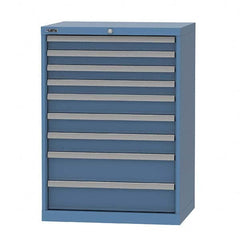 LISTA - 8 Drawer, 124 Compartment Red Steel Modular Storage Cabinet - Americas Industrial Supply