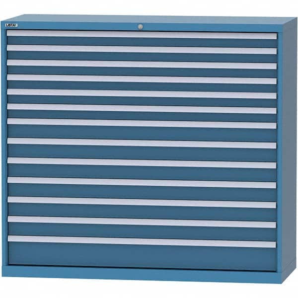 LISTA - 13 Drawer, 84 Compartment Bright Blue Steel Modular Storage Cabinet - Americas Industrial Supply