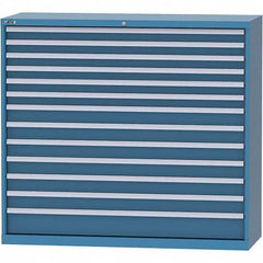 LISTA - 13 Drawer, 84 Compartment Bright Blue Steel Modular Storage Cabinet - Americas Industrial Supply