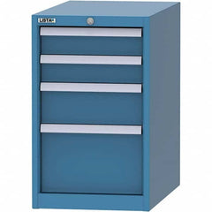 LISTA - 4 Drawer, 45 Compartment Bright Blue Steel Modular Storage Cabinet - Americas Industrial Supply