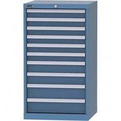 LISTA - 10 Drawer, 84 Compartment Bright Blue Steel Modular Storage Cabinet - Americas Industrial Supply