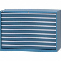 LISTA - 9 Drawer, 84 Compartment Red Steel Modular Storage Cabinet - Americas Industrial Supply