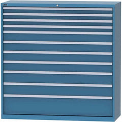 LISTA - 11 Drawer, 84 Compartment Bright Blue Steel Modular Storage Cabinet - Americas Industrial Supply