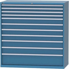 LISTA - 11 Drawer, 84 Compartment Bright Blue Steel Modular Storage Cabinet - Americas Industrial Supply