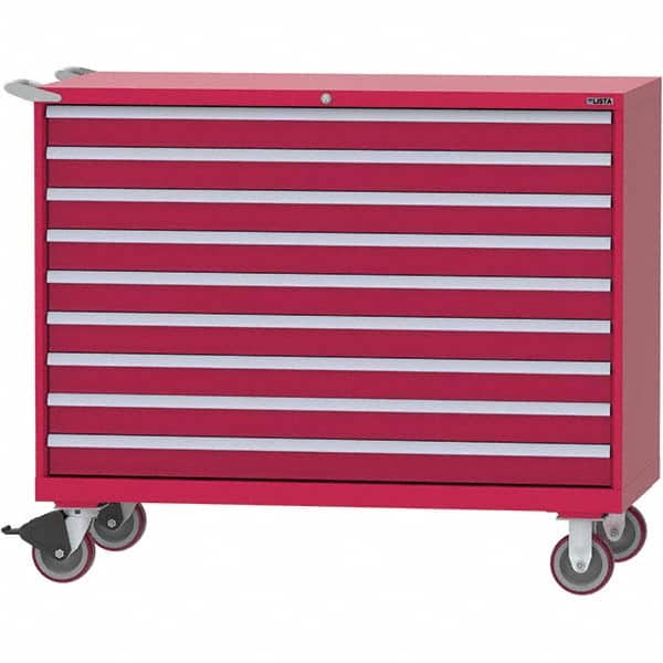 LISTA - 9 Drawer, 84 Compartment Bright Blue Steel Modular Storage Cabinet - Americas Industrial Supply
