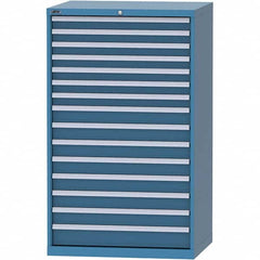 LISTA - 15 Drawer, 84 Compartment Bright Blue Steel Modular Storage Cabinet - Americas Industrial Supply