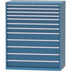 LISTA - 12 Drawer, 216 Compartment Bright Blue Steel Modular Storage Cabinet - Americas Industrial Supply