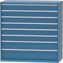 LISTA - 8 Drawer, 84 Compartment Bright Blue Steel Modular Storage Cabinet - Americas Industrial Supply