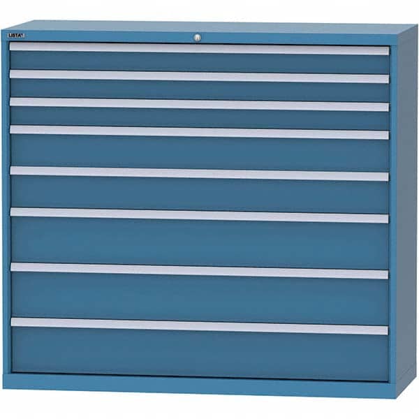 LISTA - 8 Drawer, 84 Compartment Bright Blue Steel Modular Storage Cabinet - Americas Industrial Supply