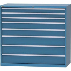 LISTA - 8 Drawer, 84 Compartment Bright Blue Steel Modular Storage Cabinet - Americas Industrial Supply