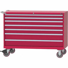 LISTA - 7 Drawer, 84 Compartment Bright Blue Steel Modular Storage Cabinet - Americas Industrial Supply