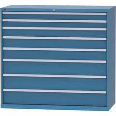 LISTA - 8 Drawer, 84 Compartment Bright Blue Steel Modular Storage Cabinet - Americas Industrial Supply