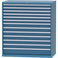 LISTA - 13 Drawer, 159 Compartment Bright Blue Steel Modular Storage Cabinet - Americas Industrial Supply