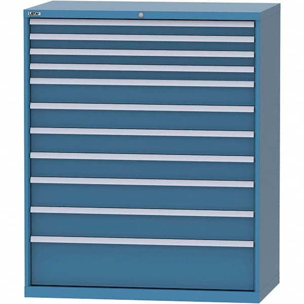 LISTA - 11 Drawer, 216 Compartment Bright Blue Steel Modular Storage Cabinet - Americas Industrial Supply
