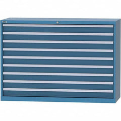 LISTA - 9 Drawer, 84 Compartment Bright Blue Steel Modular Storage Cabinet - Americas Industrial Supply