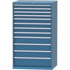 LISTA - 12 Drawer, 84 Compartment Bright Blue Steel Modular Storage Cabinet - Americas Industrial Supply