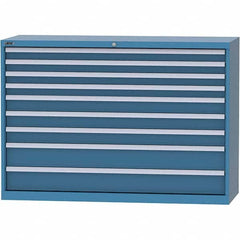 LISTA - 9 Drawer, 84 Compartment Bright Blue Steel Modular Storage Cabinet - Americas Industrial Supply