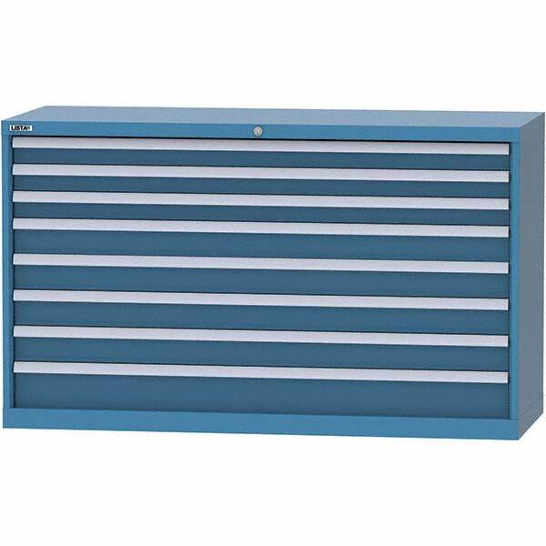 LISTA - 8 Drawer, 84 Compartment Bright Blue Steel Modular Storage Cabinet - Americas Industrial Supply