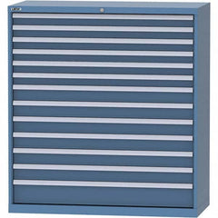 LISTA - 13 Drawer, 99 Compartment Bright Blue Steel Modular Storage Cabinet - Americas Industrial Supply