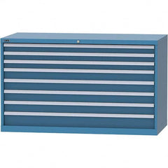 LISTA - 8 Drawer, 84 Compartment Bright Blue Steel Modular Storage Cabinet - Americas Industrial Supply