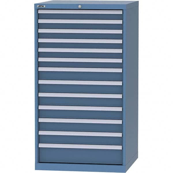 LISTA - 13 Drawer, 45 Compartment Bright Blue Steel Modular Storage Cabinet - Americas Industrial Supply
