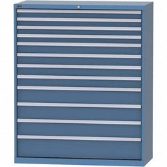 LISTA - 12 Drawer, 99 Compartment Bright Blue Steel Modular Storage Cabinet - Americas Industrial Supply
