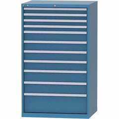 LISTA - 11 Drawer, 84 Compartment Bright Blue Steel Modular Storage Cabinet - Americas Industrial Supply