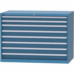 LISTA - 8 Drawer, 99 Compartment Red Steel Modular Storage Cabinet - Americas Industrial Supply