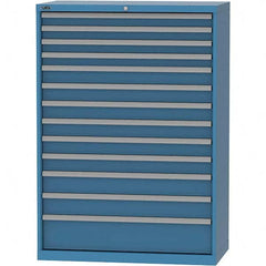 LISTA - 13 Drawer, 84 Compartment Bright Blue Steel Modular Storage Cabinet - Americas Industrial Supply