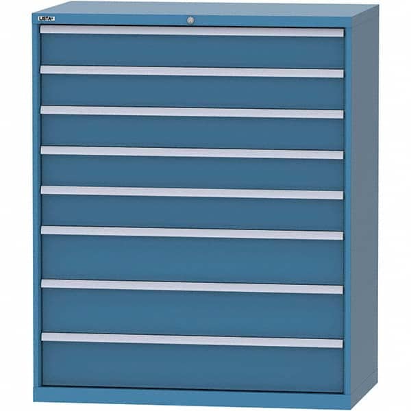 LISTA - 8 Drawer, 159 Compartment Bright Blue Steel Modular Storage Cabinet - Americas Industrial Supply