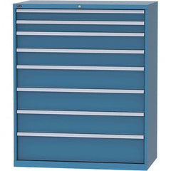 LISTA - 8 Drawer, 159 Compartment Bright Blue Steel Modular Storage Cabinet - Americas Industrial Supply