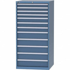 LISTA - 12 Drawer, 124 Compartment Bright Blue Steel Modular Storage Cabinet - Americas Industrial Supply