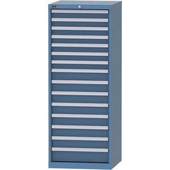 LISTA - 16 Drawer, 84 Compartment Bright Blue Steel Modular Storage Cabinet - Americas Industrial Supply