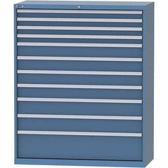 LISTA - 11 Drawer, 99 Compartment Bright Blue Steel Modular Storage Cabinet - Americas Industrial Supply