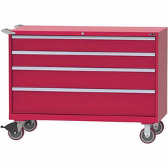 LISTA - 4 Drawer, 84 Compartment Bright Blue Steel Modular Storage Cabinet - Americas Industrial Supply