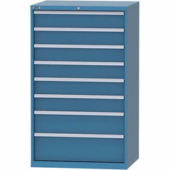 LISTA - 8 Drawer, 84 Compartment Bright Blue Steel Modular Storage Cabinet - Americas Industrial Supply