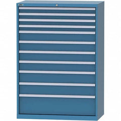 LISTA - 11 Drawer, 84 Compartment Bright Blue Steel Modular Storage Cabinet - Americas Industrial Supply